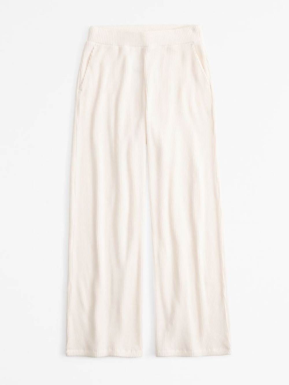 Abercrombie & Fitch Women's Brushed Rib Wide Leg Sweatpant